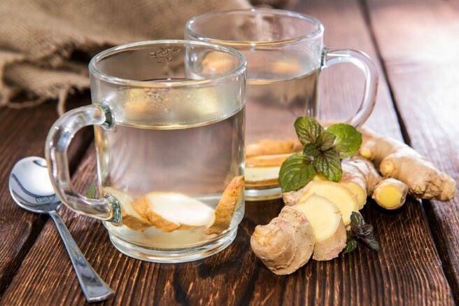 Ingverjev čaj je okusna in zdravilna pijača za povečanje moške moči